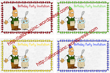 invitation cards for birthday. Birtday Party Invitation Card