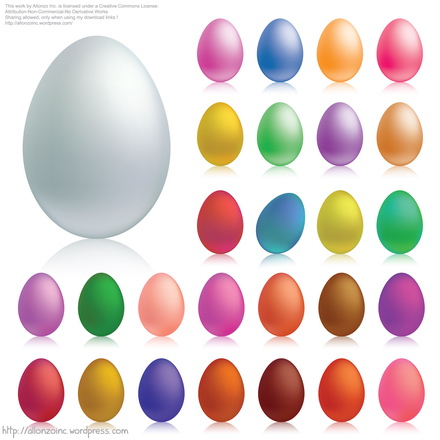 Designs For Easter Eggs. collection of Easter eggs